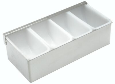 Stainless Steel Dispenser 4 Compartment - Genware