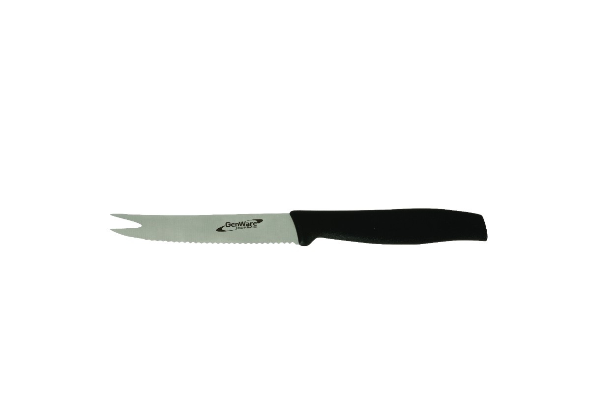 Genware 4" Bar Knife (Serrated) W/ Fork End Glassjacks