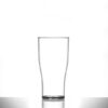 Econ Clear Polystyrene Plastic Half Pint Tulip Glass, 10oz, CE Marked - 48 Pack