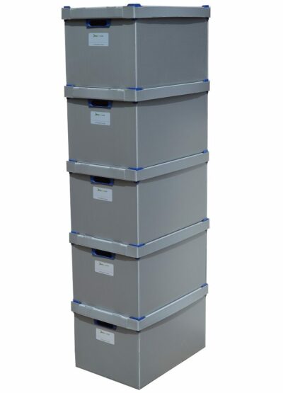 Extra Large Correx Stacking Storage Boxes, Pack of 5