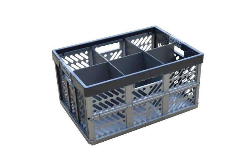 Folding Crate - Glassware Box - 6 cells