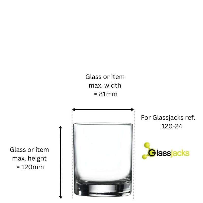 Tumbler Glass Measurements - Glassjacks - 120-24