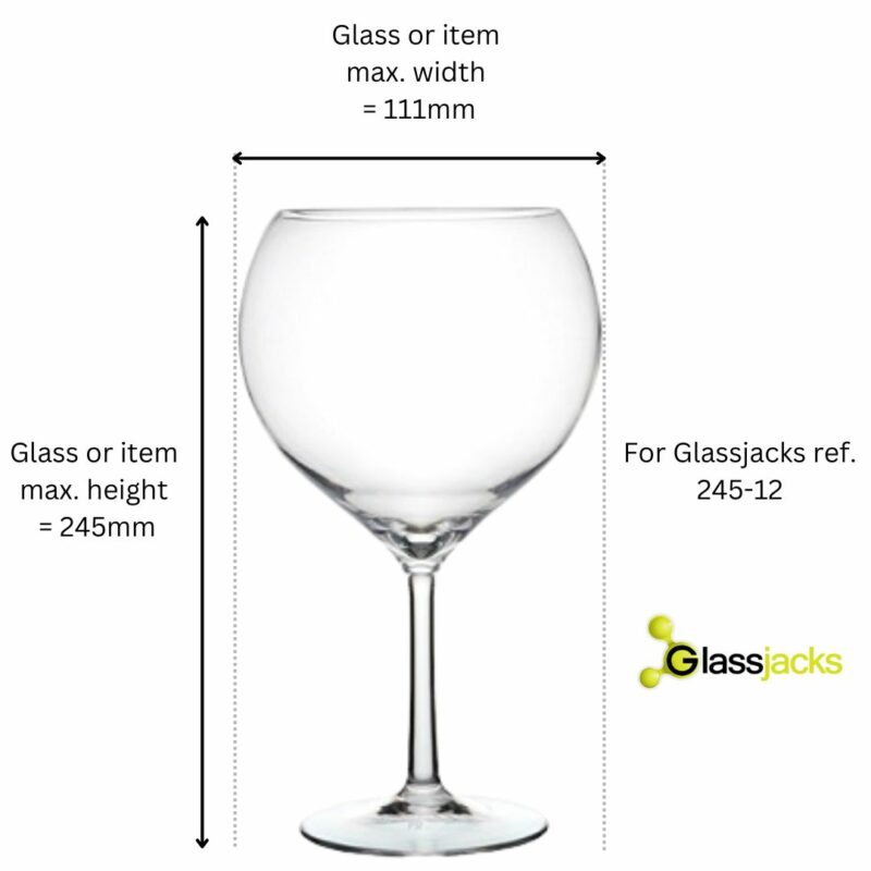 Large Balloon Gin Glass Measurements