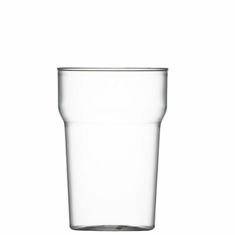Nonic Half Pint Plastic Glass