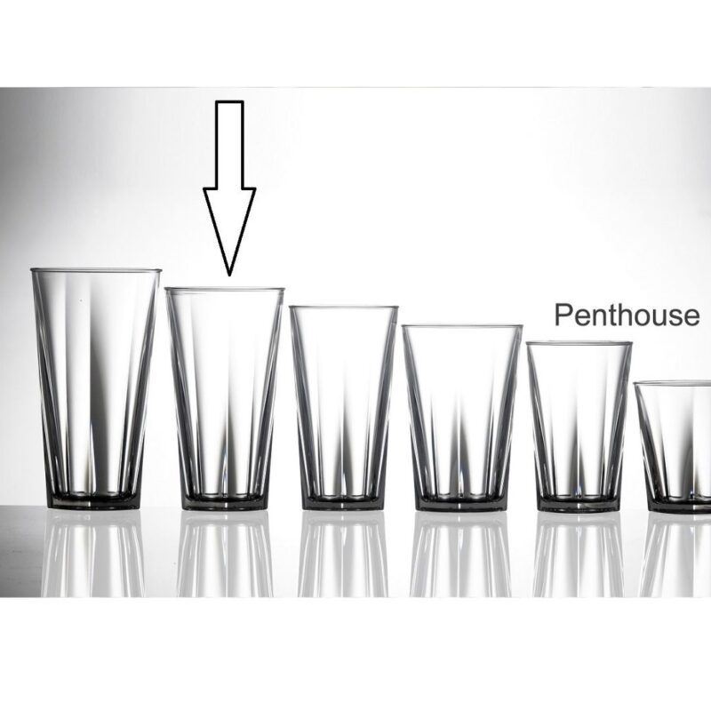 Plastic Glassware - Penthouse Range - 16oz Tall - 166-1CL NS II