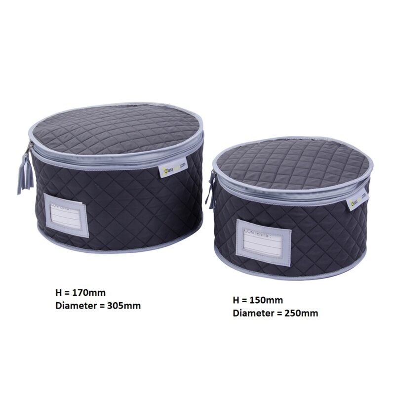 Quilted Plate Storage Case Set of Two for sale Glassjacks Ltd