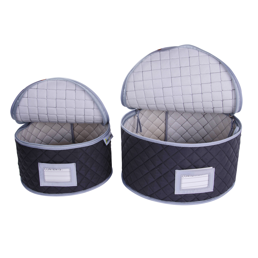 Quilted Plate Storage Case Set of Two for sale Glassjacks Ltd