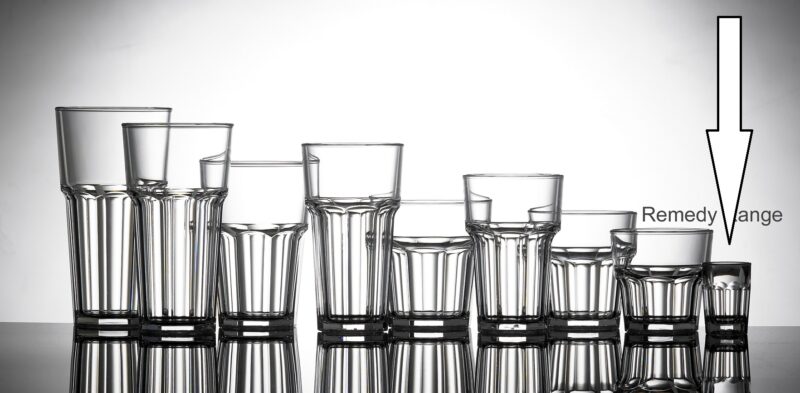 Remedy Range of Plastic Shot Glass