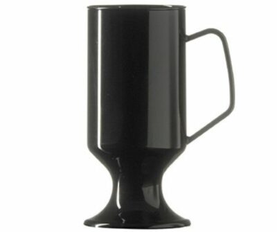Tea and Coffee Black Plastic Mugs - Glassjacks