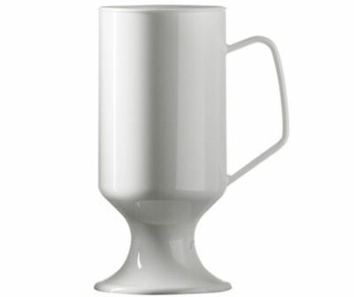 Tea and Coffee White Plastic Mugs - Glassjacks