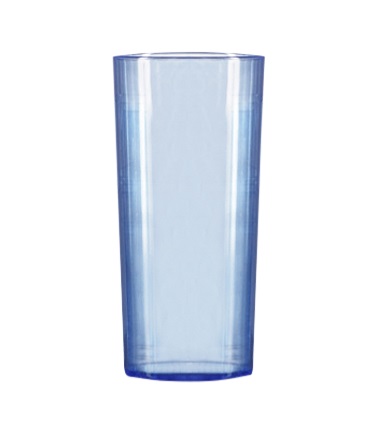 Elite Polycarbonate 10oz Neon Blue Hiball / Tumbler Glasses - 48 Pack