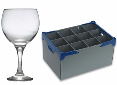 Gin and Tonic and glassware storage box