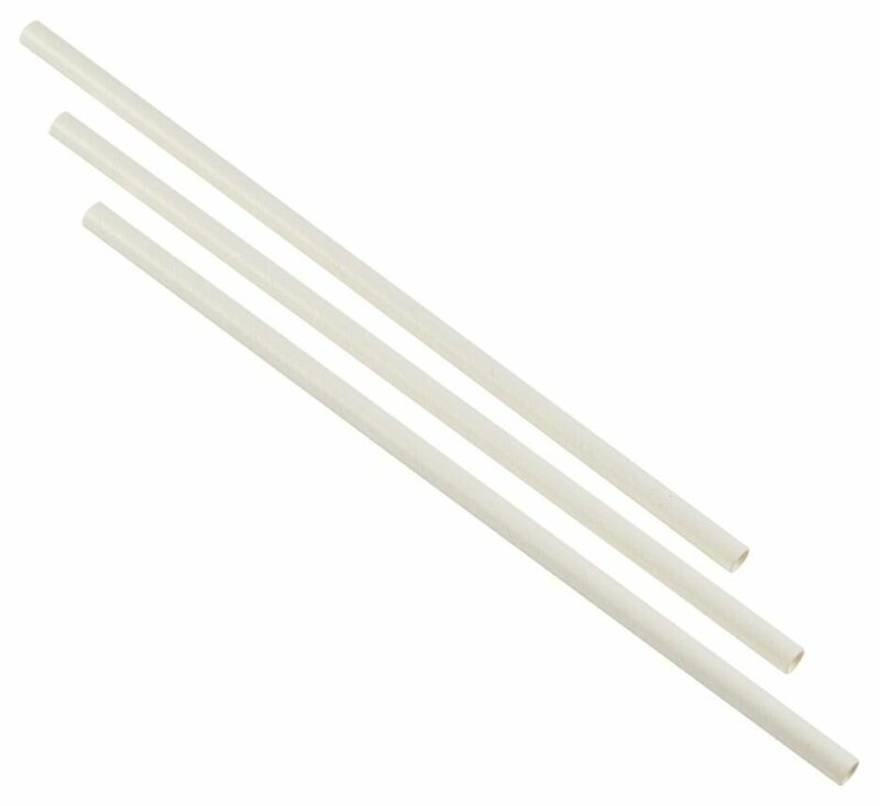 Paper Straws White (500pcs)