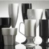 coloured-plastic-glassware-barware - black white