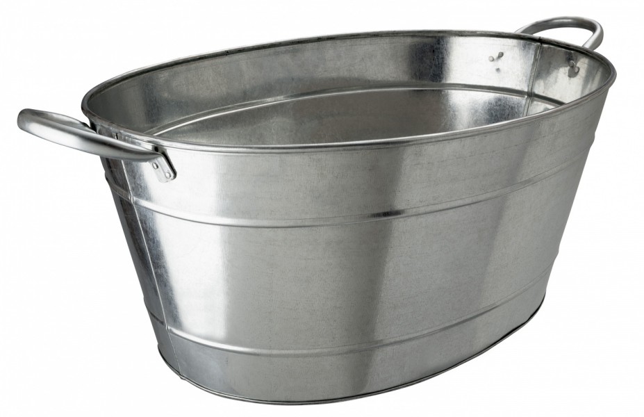 Beaumont Galvanised Steel Beer Beverage Tub 25 litre/44 pint Glassjacks