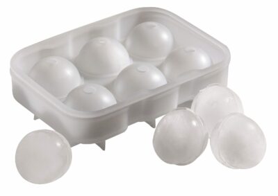 Beaumont 6 Cavity Silicone Ice Ball Mould (Clear)