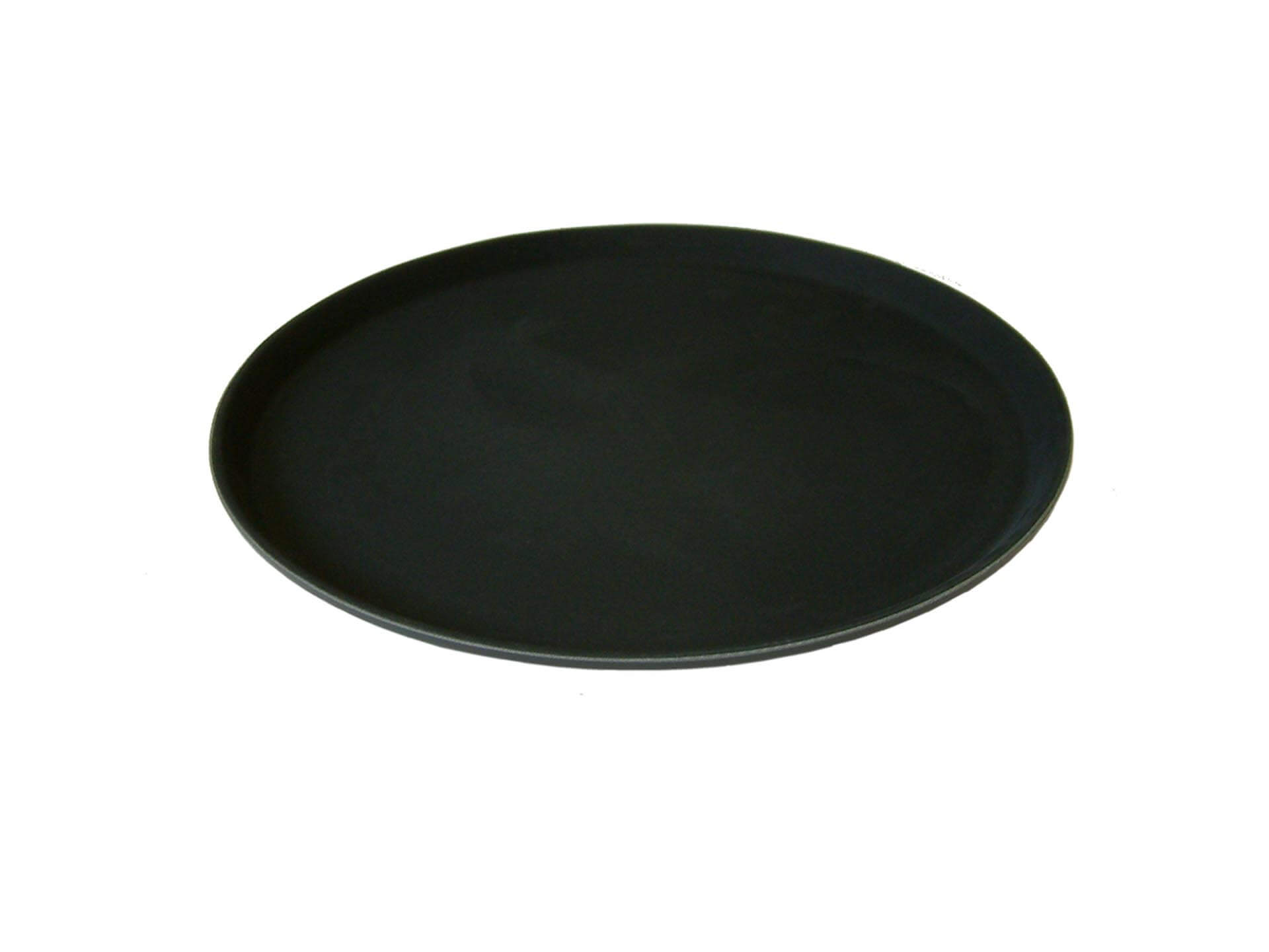 Beaumont 14″ Round Black Non Slip Tray, Non Slip Bar Trays Glassjacks