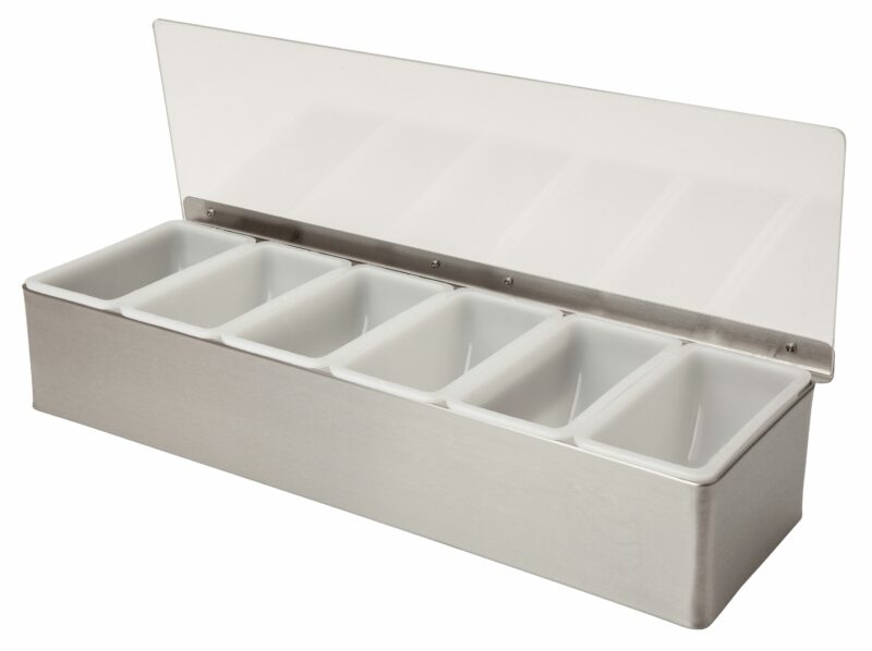 Stainlesss Steel 6 Compartment Tray