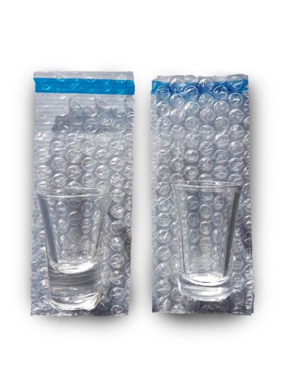 Shot Glass Bubble Bag - W75mm x H130mm - 10 Pack