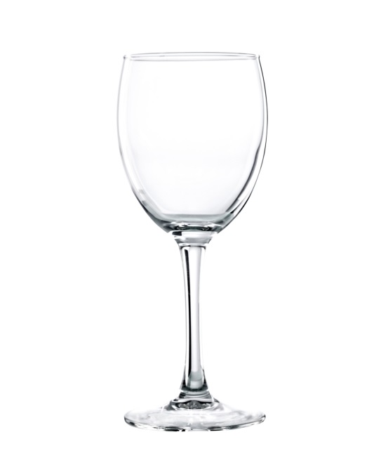 Tempered Wine Glasses Merlot 31cl / 10.9oz, Set of 24 with Storage Crate & Lid