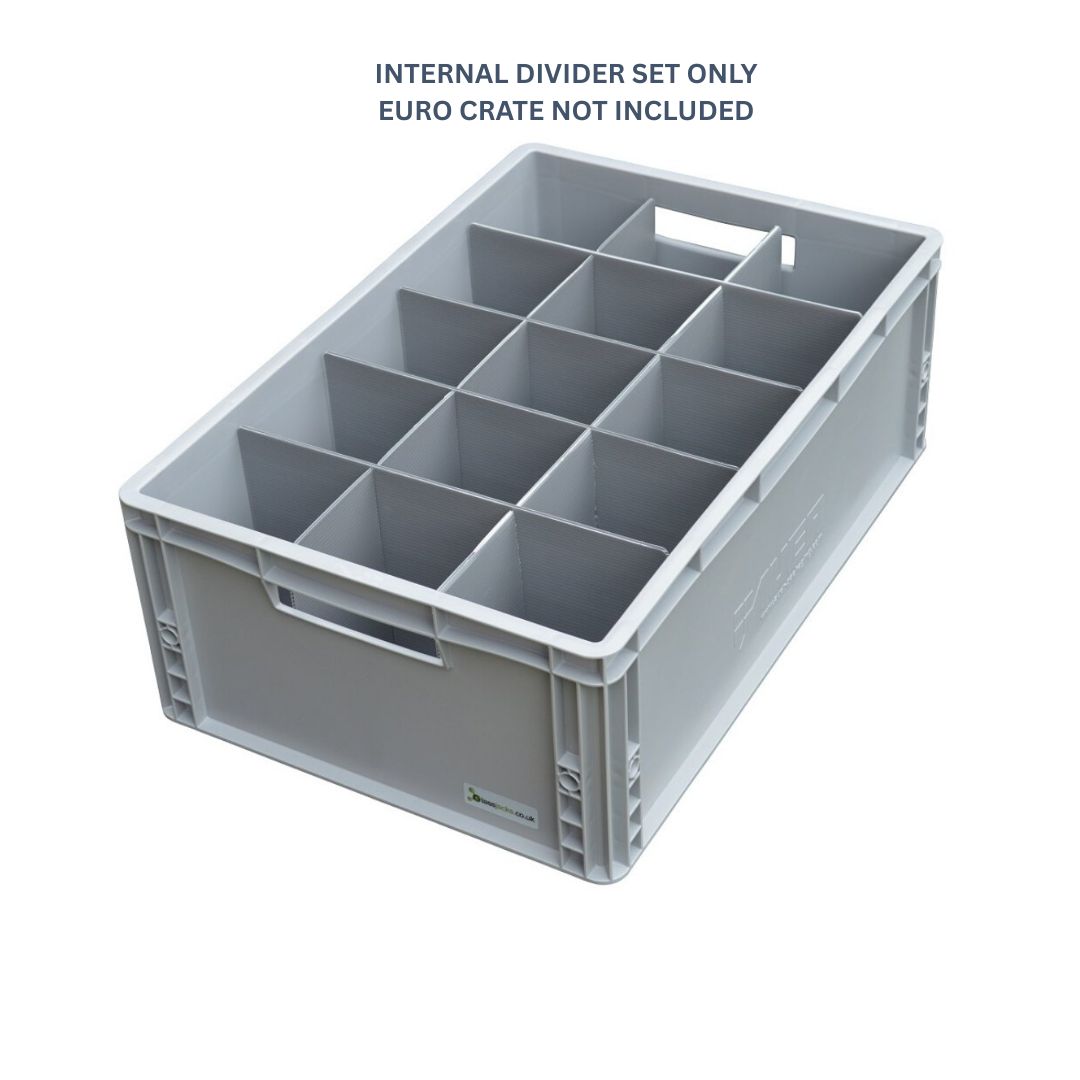 Box-Inserts-Dividers-Separators-Organisers from Glassjacks 12 Cell - Euro Crate not included