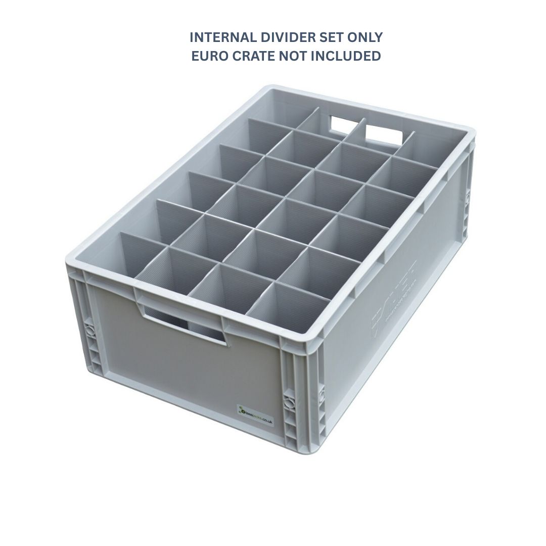Box-Inserts-Dividers-Separators-Organisers from Glassjacks 24 Cell - Euro Crate not included