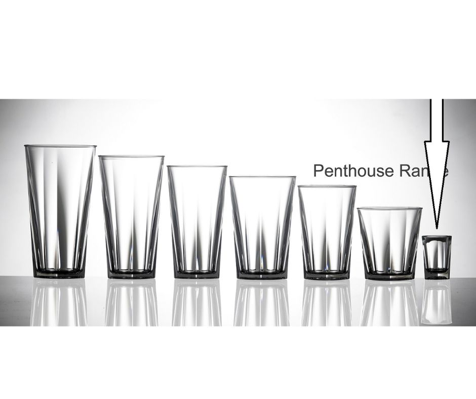 Clear Plastic Penthouse Shot Glass CE - Glassjacks