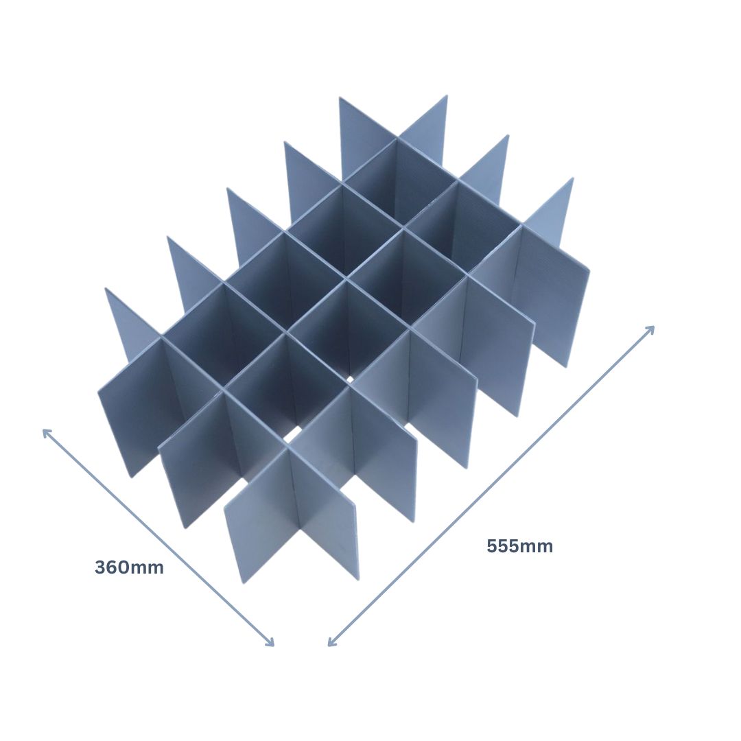 Euro-Crate-Inserts-Dividers-Separators-Organisers from Glassjacks 24 Cell