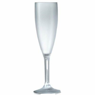 Frosted Champagne Flute and glass