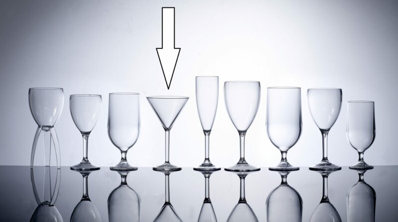 Glassjacks - Plastic Glassware - Martini Glass