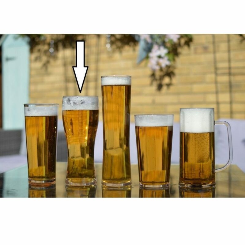 Plastic Pilsner Beer Glasses - Pint Glass