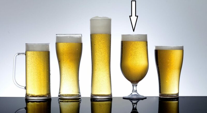 Plastic Goblet Beer Pint Glasses
