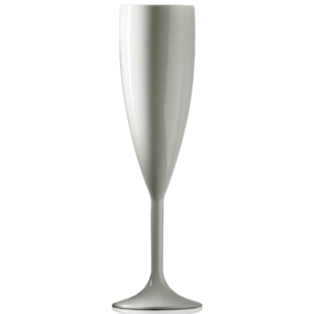 White Champagne flutes and White Tumblers Set of Plastic Large White Wine 