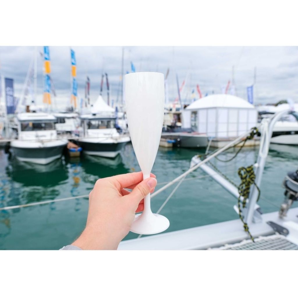 White Plastic Champagne Flutes | Shatterproof Prosecco Flutes