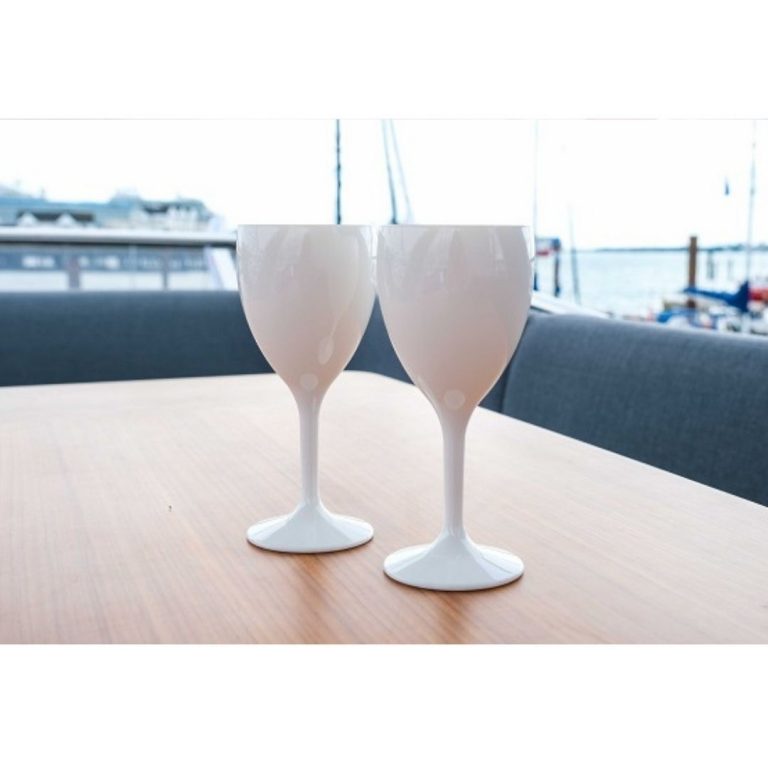 White Plastic Wine Glasses Polycarbonate Glassjack
