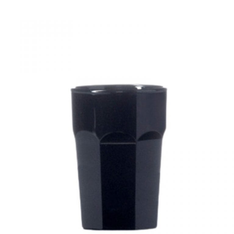 Black Plastic Shot Glasses, Reusable 25ml Plastic Shots Glassjacks Ltd