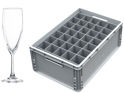 Champagne Flute Glass Storage Box | Glassjacks