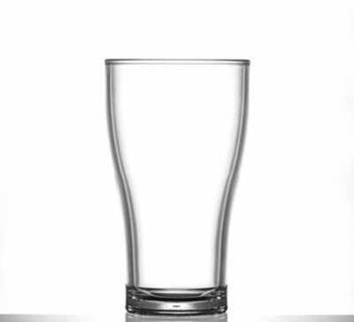 Elite Viking Polycarbonate Glasses - Lined @ 2/3 Pint Nucleated 15oz CE
