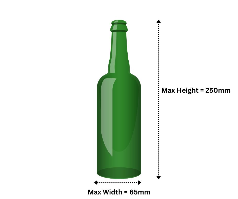 Bottle Sizing for Bottle Crate - Glassjacks