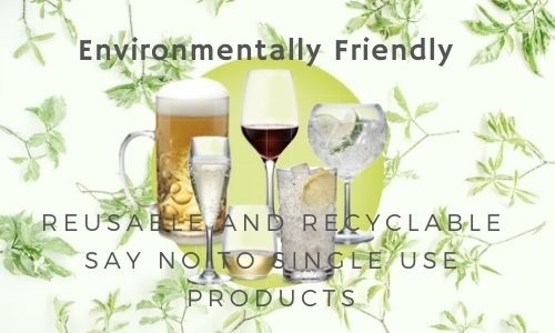  Plastic Glasses - Environmentally Friendly