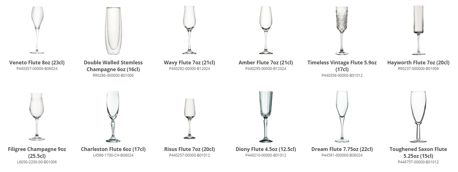 Utopia Champagne Flutes Beautiful Utopia Glassware Glassjacks Ltd