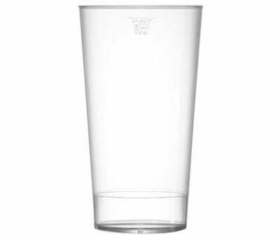 Clear Festival Cup Oversize 22oz UKCA Lined @ 20oz Pint