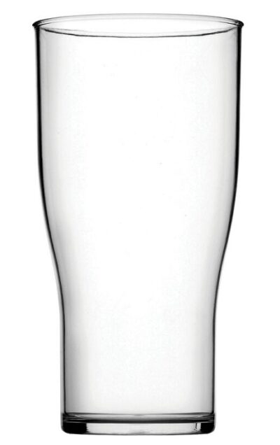 Utopia Plastic Beer Pint Tulip Unbreakable Glasses 20oz CE