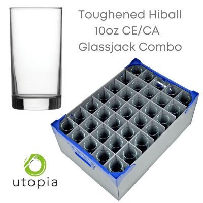 Utopia Champagne Flutes, Pack of 35 Reserva Flutes & Correx Glassware Storage Crate
