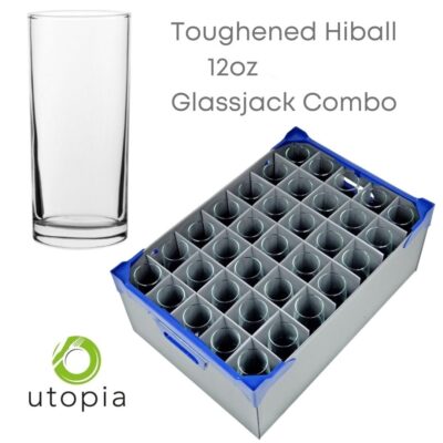 Toughened Hiball 12oz and Glass Storage Box - Glassjack