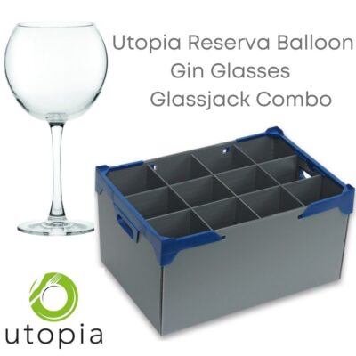Utopia Resersa Balloon Gin Glasses 20oz Glassjack Combo