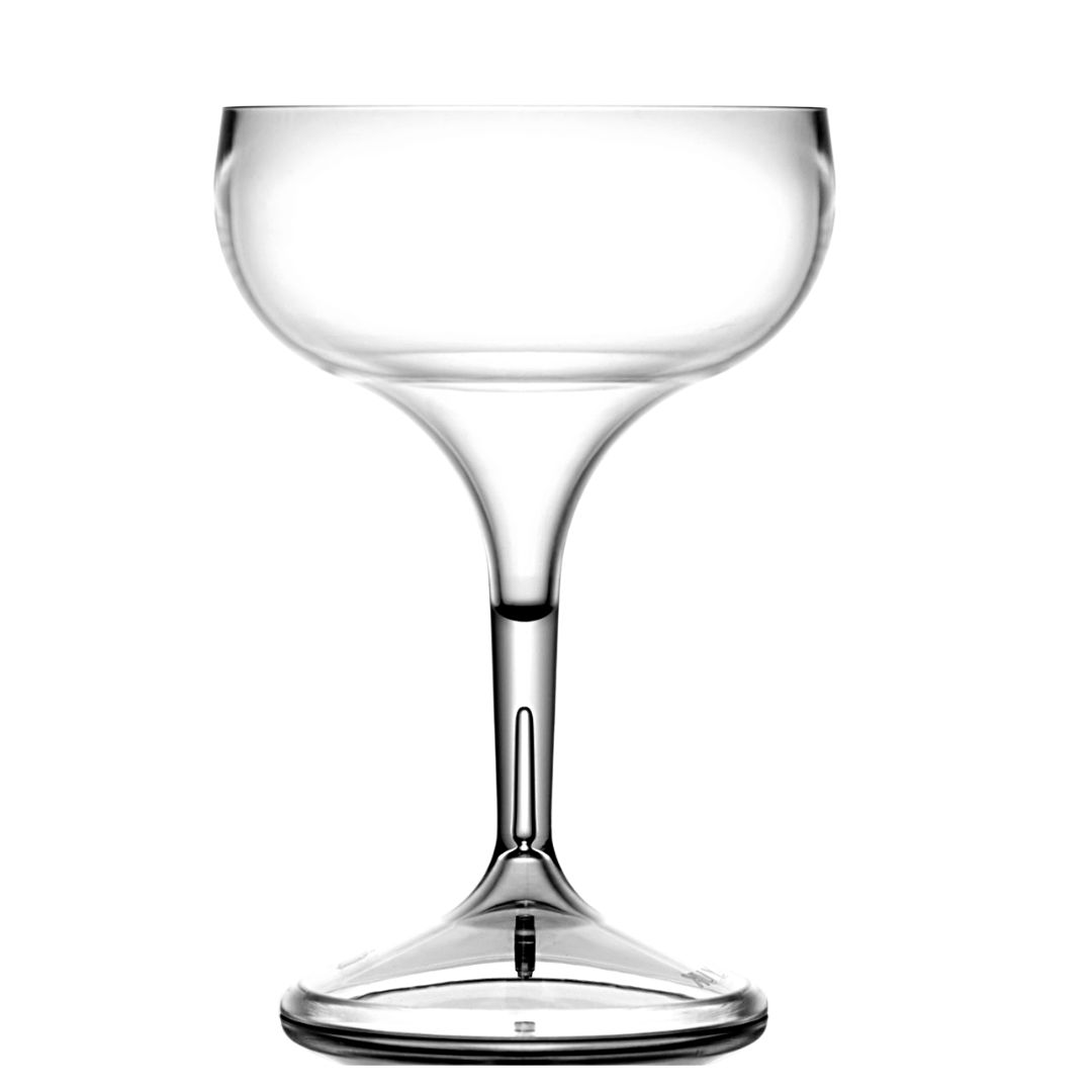 Plastic Coupe Cocktail Champagne Glasses, Unbreakable Glassjacks