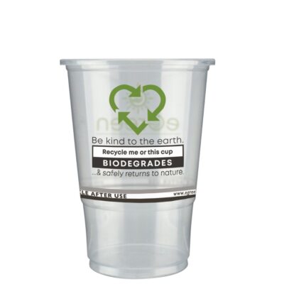 Biodegrades and Recycle Plastic Half Pint 10oz