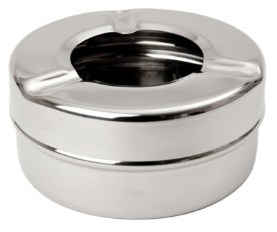 Beaumont 3 1/2 Inch Stainless Steel Windproof Ashtray