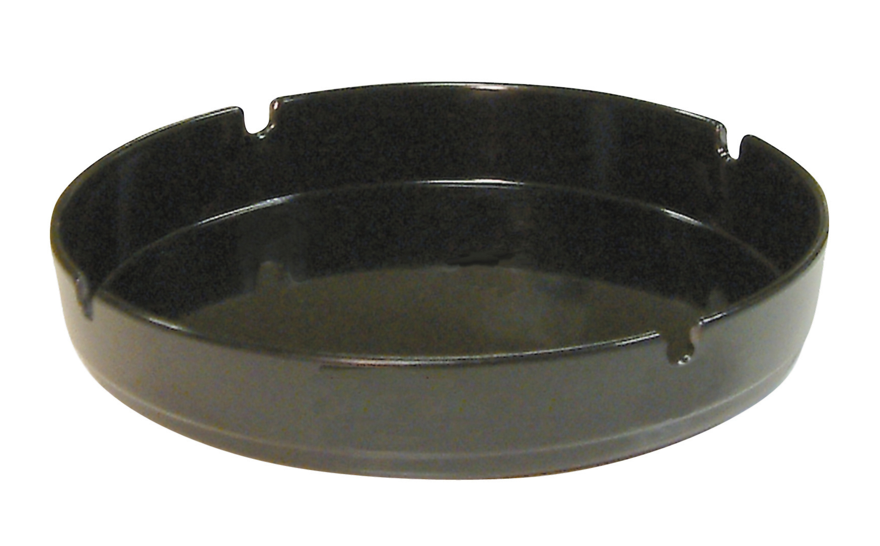 Beaumont 7 Inch Black Melamine Ashtray - Barware from Glassjacks